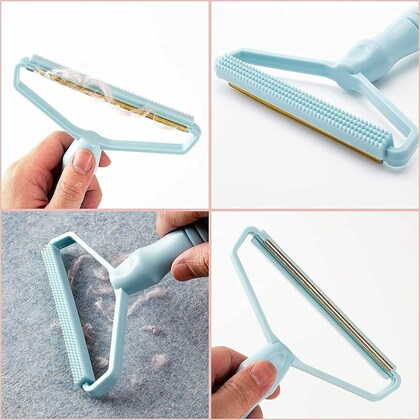 Combo deal  pack of 2 Lint remover and Electric Egg Beater Milk Drink Coffee (random color)