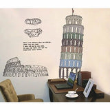 Tower of Pisa Wall Sticker Ay808