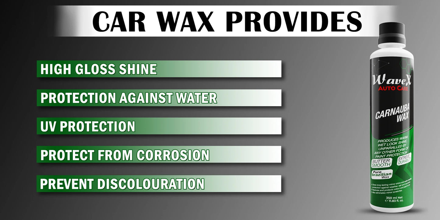 WaveX Auto Care | Wash + Wax Car Shampoo – 200ml | Delivers Wet Look &amp; Premium Gloss | Made in Pakistan