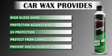 WaveX Auto Care | Wash + Wax Car Shampoo – 200ml | Delivers Wet Look &amp; Premium Gloss | Made in Pakistan