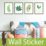 Botanical Frame Wall Decals - Custom Greenery Stickers for Dining & Bedroom size 50x70 sk7132