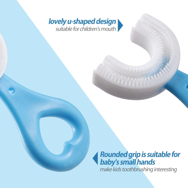 Baby Head Protector Crawling - Baby Safety Helmet &amp; amp Walking Helmet + 360 Degree U-shaped Baby Toothbrush (Random Color/Design)