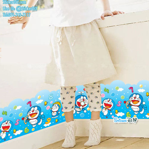 Doraemon Wall Sticker, border design size 50x70 ay7182