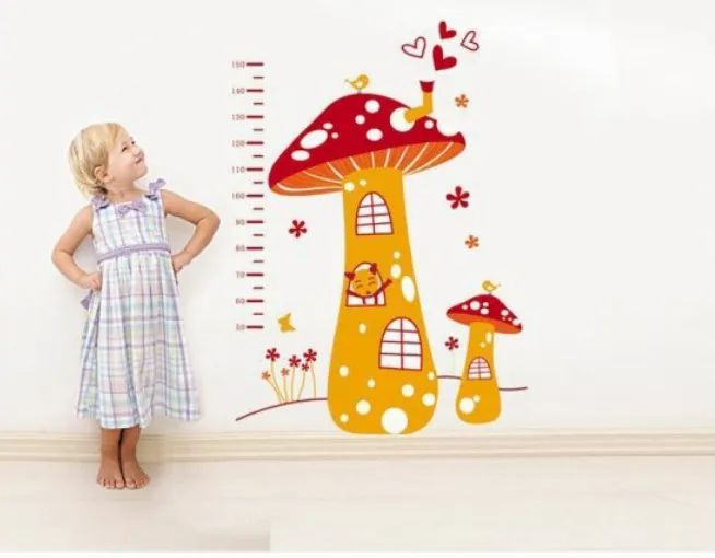 Yellow Mushroom Tree Wall Sticker