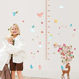 Wall Sticker Height Meter Bambi Fawn Deer Chunchun Cute Kids Growth Record Height Record Nursery Kindergarten kawaii size 50x70 sk7096