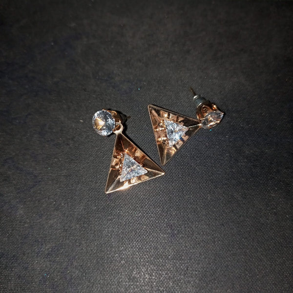 Triangle Cut Diamond Earrings  egfrsrb3l-r