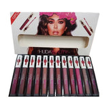 Huda Beauty 12 Pcs Liquid Matte Lipsticks Set