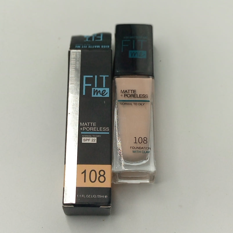 Kiss Beauty Fit Me Matte + Poreless SPF 22 Foundation, 30ml  kbfskz4c-k