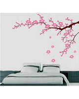Paper Self Adhesive Home Wall Art Decor SALE Pink Flower Branches Wall Sticker JM7119 Floral PVC Removeable Wall Paper Self Adhesive Home Wall Art Decor