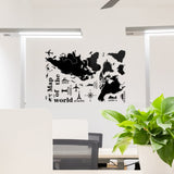 wall stickers on the Wall for kids rooms decals house Sticker girls world map sticker AY9133