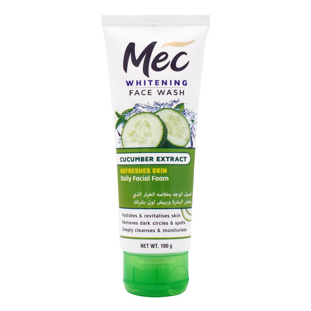 Mec Whitening Face Wash - Daily Facial Foam 100g  mwfwwez4i-b