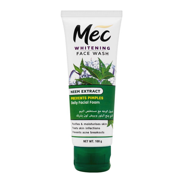 Mec Whitening Face Wash - Daily Facial Foam 100g  mwfwwez4i-b