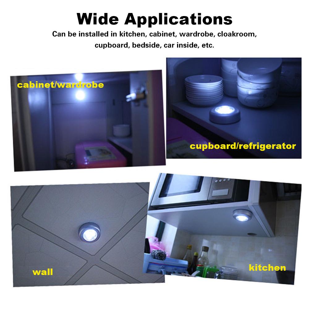 Wardrobe LED Night Light One Touch Operated| Wireless LED Light | Automatic Led Light for Storage Room|Rack Cabinet kitchen|LED Night Light for Kids Room| Self Adhesive LED Light  stlsrz4d-5