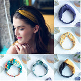 Women Randum Multi Girls Summer  Hair Bands Print Headbands Retro Cross Turban Bandage Bandanas HairBands Hair Accessories Headwra hbfrmid5b-1
