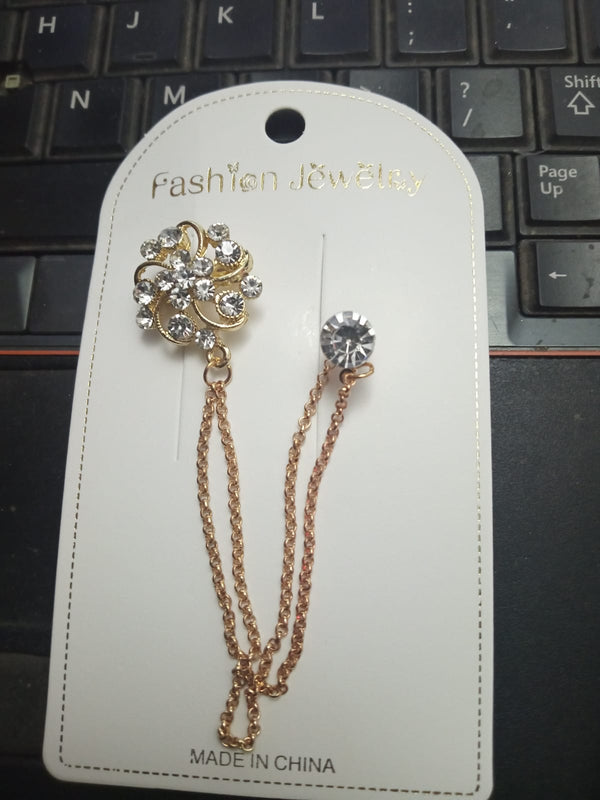 2021 Stylish open crystal Brooch Pins Metal Chain Corsage British Suit Badge bcfrgdd5y-3