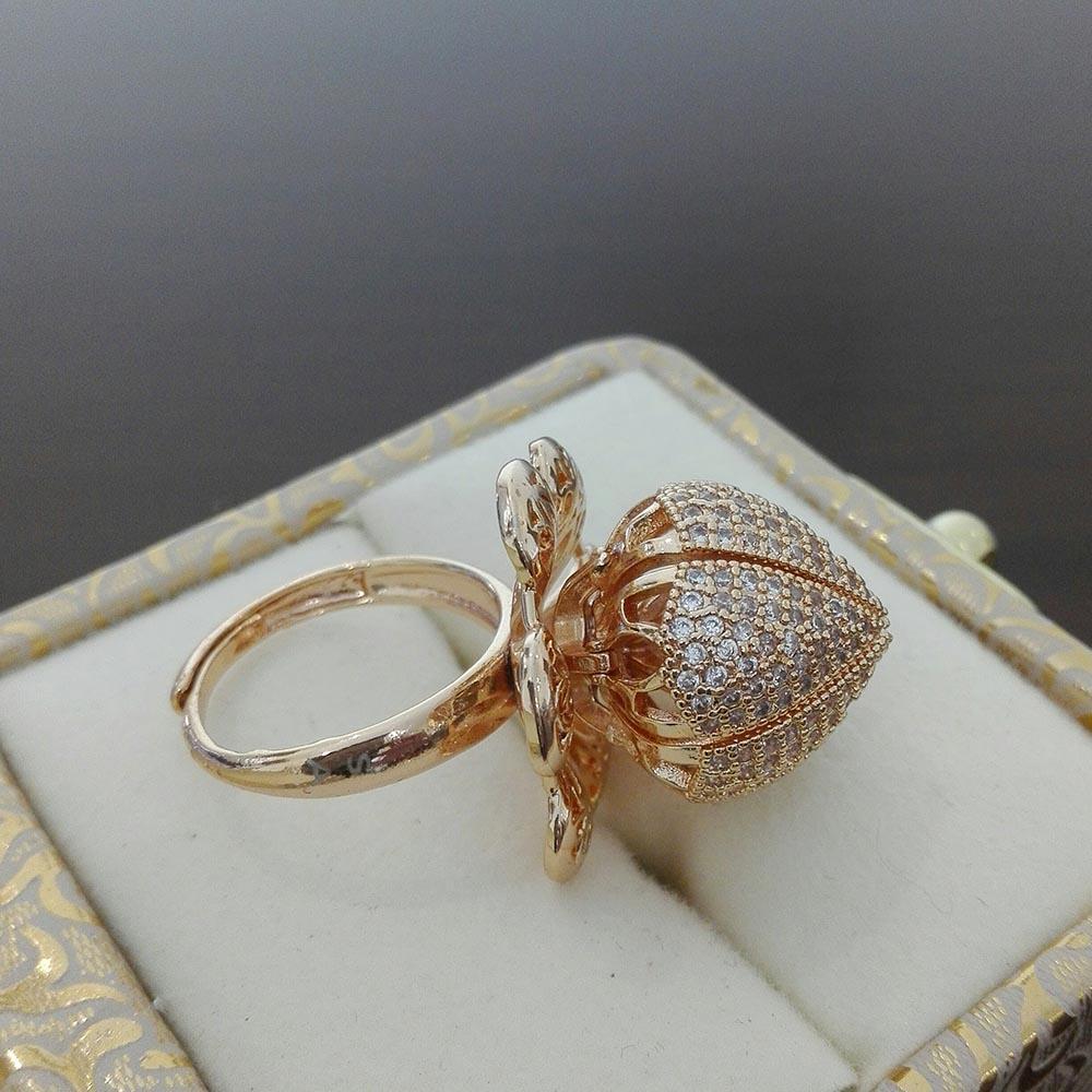 Flower 360 Rotation Bloom Ring For Women & Girls Adjustable fgfrgdf1j-e