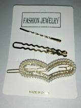 3pcs set rendom design Gold Rhinestone Scissors Pearls Hairpins Hair Clips Hair Accessories