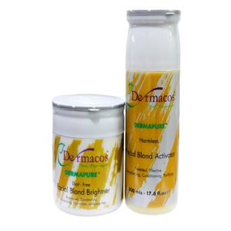 DERMACOS Dermapure Dust-Free Facial Blond Brightener, & Harmless Facial Blond Activator, 200g dfbbwez1b-d