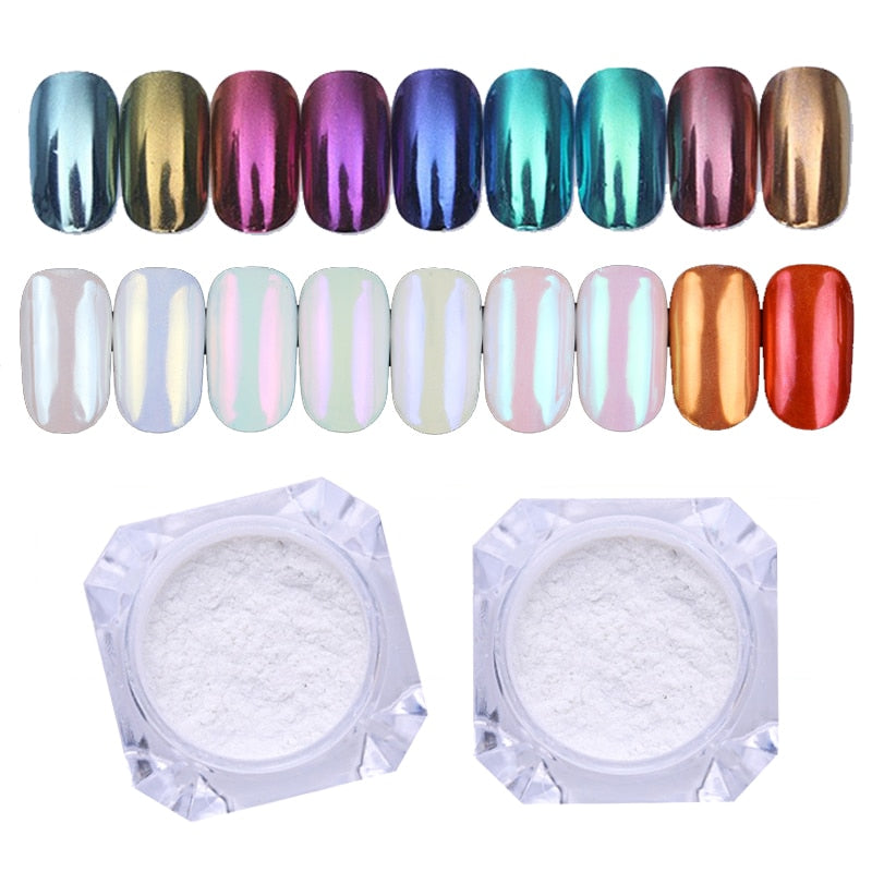 pack of 6 Mirror Glitter Nail Chrome Pigment Shell Dazzling DIY Salon Micro Holographic Powder Laser Nail Art Decorations Manicure ntfrmir3f-2