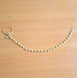 INDIAN ASIAN BOLLYWOOD NATH NOSE CHAIN RING PIECE