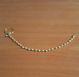 INDIAN ASIAN BOLLYWOOD NATH NOSE CHAIN RING PIECE