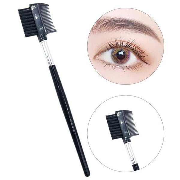 Eyebrow Comb Multifunctional Space-saving Plastic Double-head Beauty Eyelash Brush for Dressing Room  eebbkz4i-4