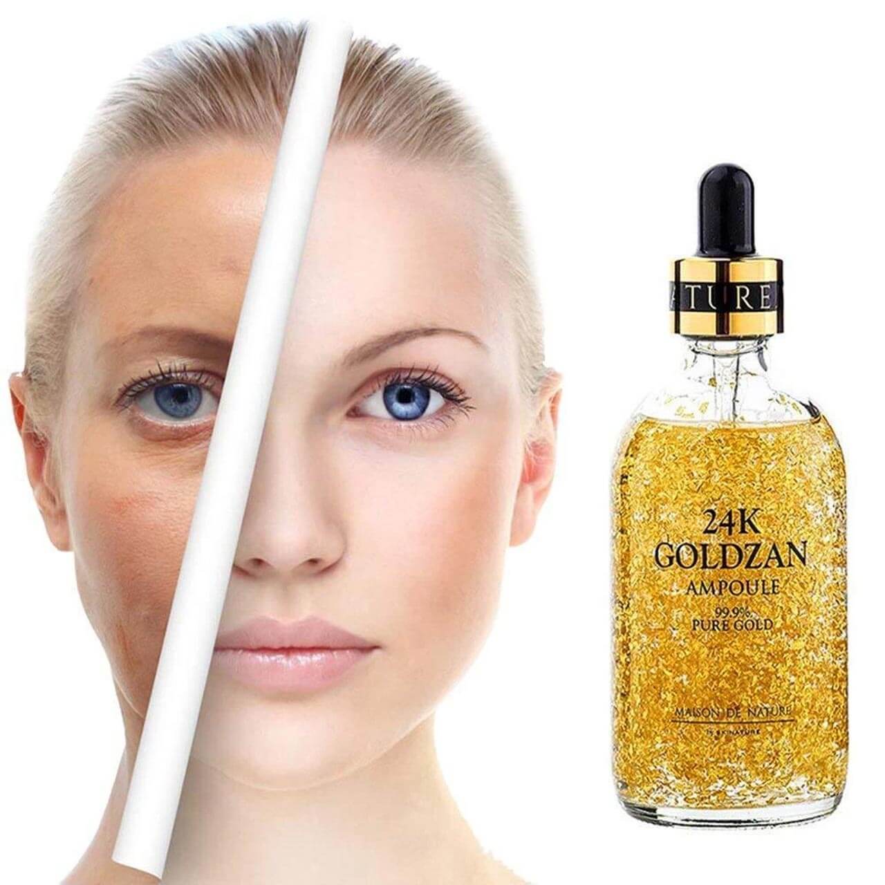 24k GOLDZAN AMPOULE 99.9% Pure Gold Serum - Maison de Nature - By Skin – Loto.pk