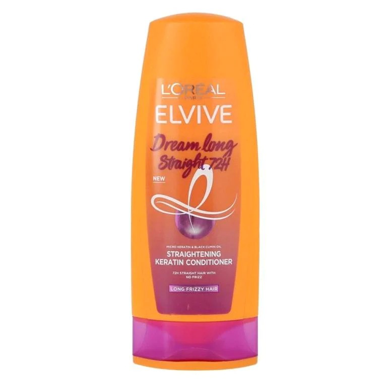 L'Oreal Paris Keratin Straight 72H Straightening Conditioner, For Unruly Wavy To Frizzy Hair, 175ml lpcpez8a-g