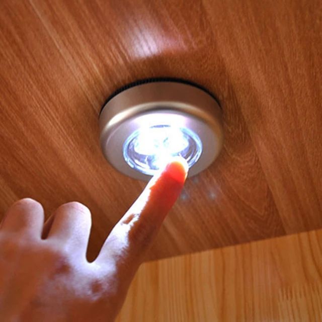 Wardrobe LED Night Light One Touch Operated| Wireless LED Light | Automatic Led Light for Storage Room|Rack Cabinet kitchen|LED Night Light for Kids Room| Self Adhesive LED Light  stlsrz4d-5