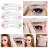 3 Styles Shape Frame Mini Eye Brow Class Drawing Guide Shaping Stencils Grooming Soft ssfrcls4h-3