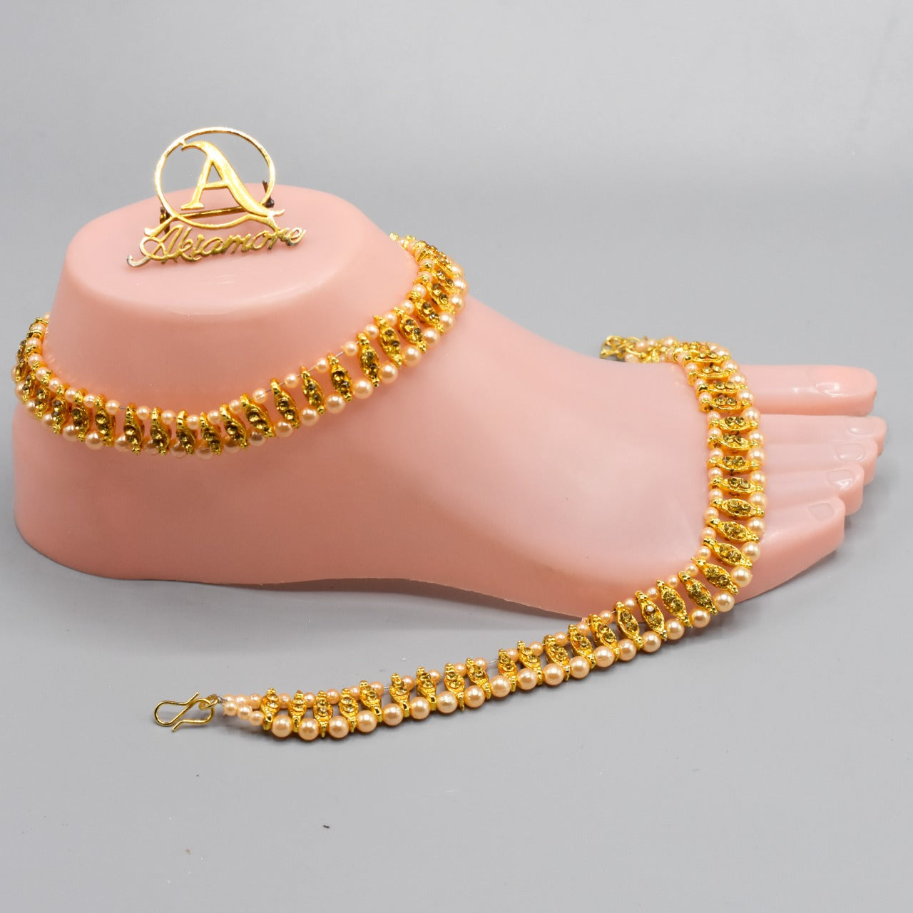 Gold Layered Initial Cuban Link Chain Iced Out Anklets for Women Cuban Anklet Ankle Bracelet Stainless Steel Jewelry
