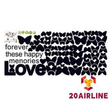 ✽UP✽LOVE Butterfly Removable Wall Decal Bridal Party Sticker Mural Home Photo Decor