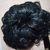 Fashion Women Wavy Curly Bun Synthetic Bud Hair Extension hefrbnd8b-1