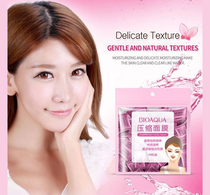 BIOAQUA ompressed Facial Tablet Face Sheet Mask   bcfmpkz4e-1
