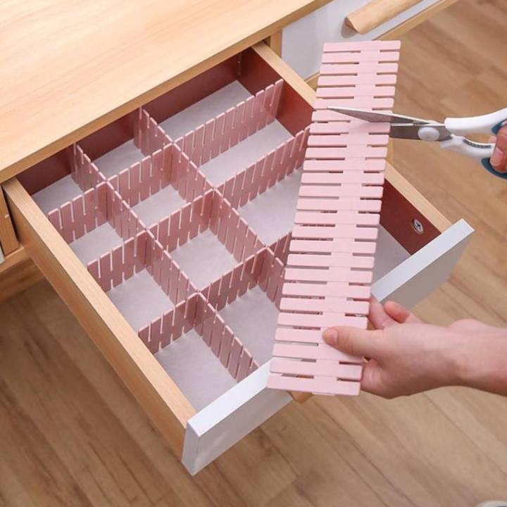 4 Piece Drawer Divider Panel Drawer Divider Home Underwear Socks Storage Organizer Drawer Divider Grid Organizer  drfrgyv1d-1