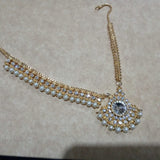 Diamante Kundan Matha Patti Wedding Bridal Goddess Bohemian Boho Head Chain Hair Jewelry Head Piece mpfrada5b-1
