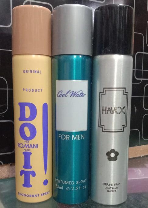 (Pack Of 3) Mix Random Body Spray Deodorant (75 ml)  pefrmit5d-c
