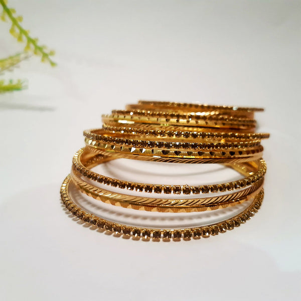 Beautiful stylish golden bangles Nagina bl24gde1l-7