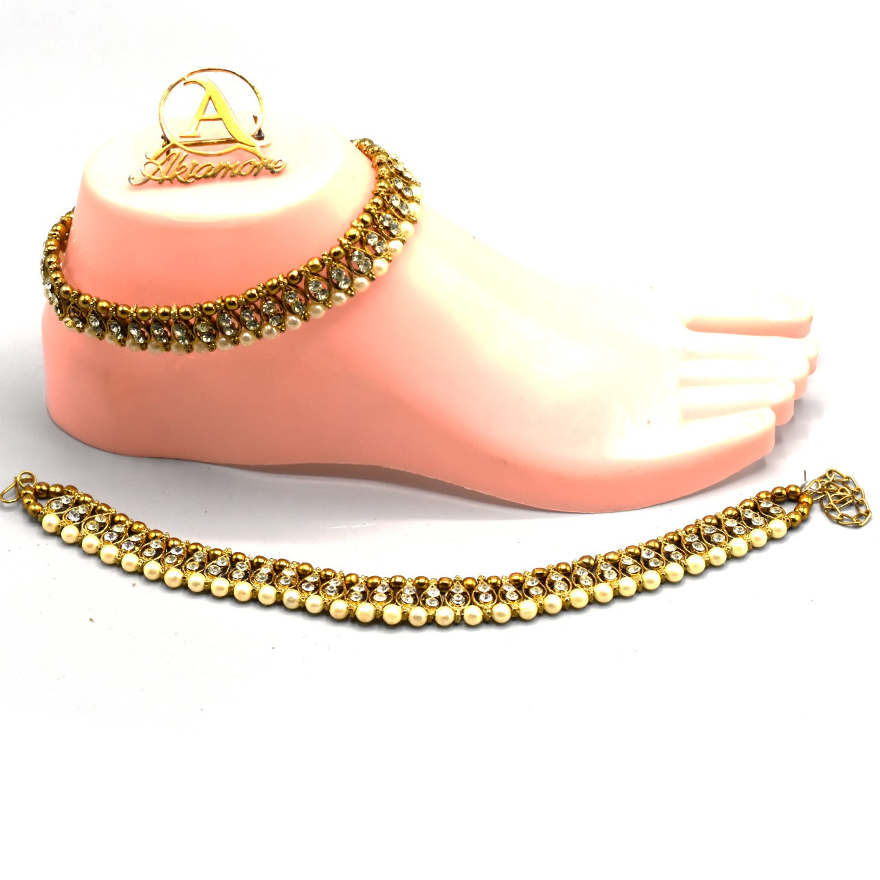 Gold Layered Initial Cuban Link Chain Iced Out Anklets for Women Cuban Anklet Ankle Bracelet Stainless Steel Jewelry