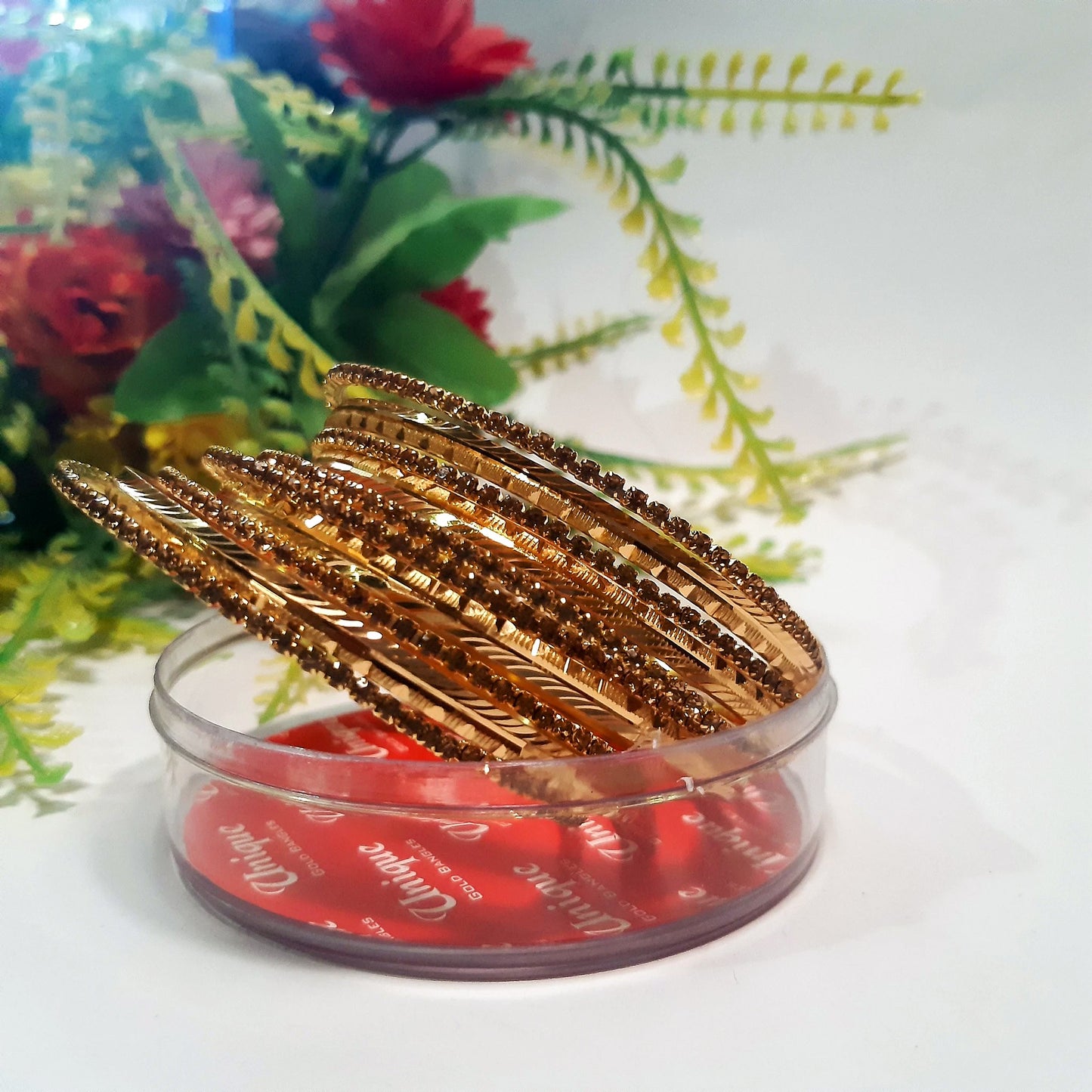 Beautiful stylish golden bangles Nagina bl24gde1l-7