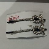 1 Pair Pearl Rhinestones Hair Clip Fashion Hair Jewelry Accessories cpfrbkc5e-1