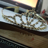 Golden  Color Silver Crystal Crowns Bride tiara Fashion Queen For Wedding Crown Headpiece Wedding Hair Jewelry Accessories cnfrgdc6d-1