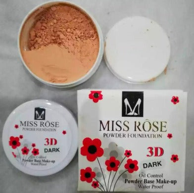 Miss Rose - Foundation Base Loose Powder - Make up Cover.  mrpfskz1c-h
