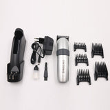 Original Trimmer Shaver Trimmers Shavings Set/Kit Moveable Head and Turbo Speed - Silver Dinglong RF-609X 100% Original rechargeable with charge base Hair And Beard shaving machine And Grooming For Men for hair cutting special for professional