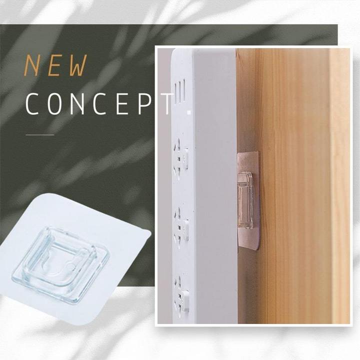 Double Sided Hooks Adhesive Wall Hooks for Hanging - Transparent  hrfrclv1f-1