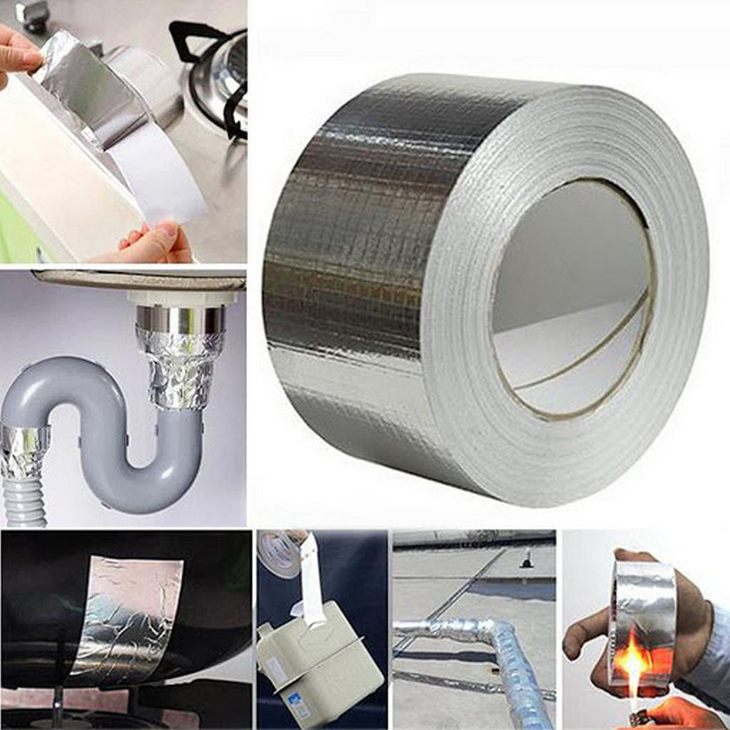 Aluminum Foil Super Fix Adhesive Butyl Strong Waterproof Tape Adhesive Tape Stop Leak Seal Repair Tape Crack Thicken Tape  wsfrsrv1a-1