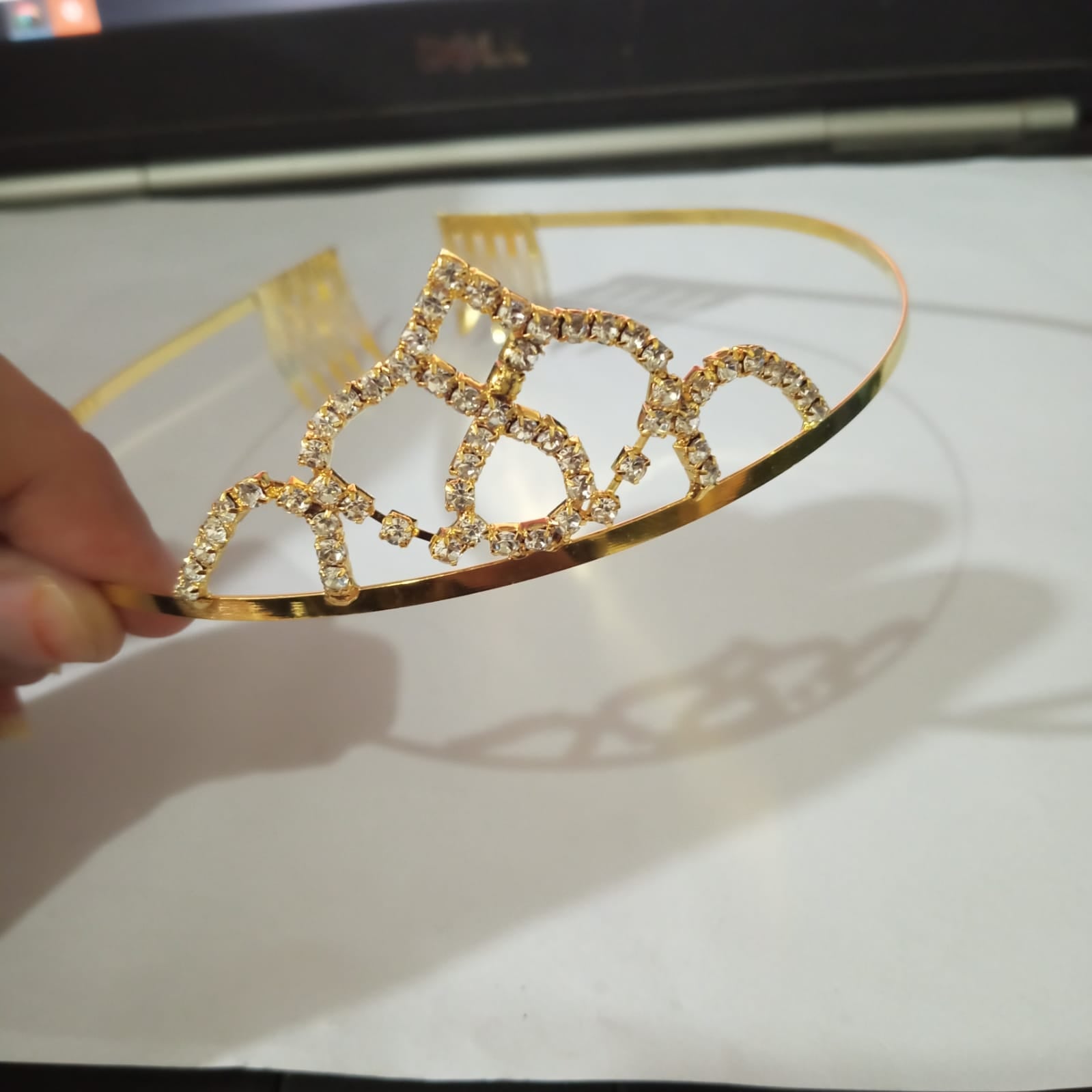 Golden  Color Silver Crystal Crowns Bride tiara Fashion Queen For Wedding Crown Headpiece Wedding Hair Jewelry Accessories cnfrgdc6d-1