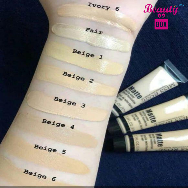 MISS ROSE Full Coverage Matte Foundation mrfskz6a-7