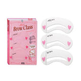3 Styles Shape Frame Mini Eye Brow Class Drawing Guide Shaping Stencils Grooming Soft ssfrcls4h-3