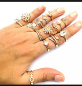 Charm Gold Color Midi Finger Ring Set for Women Vintage Boho Party Rings Punk Jewelry Gift for Girl fgfrgdf2a-1